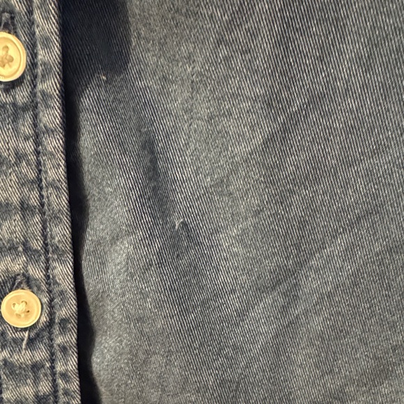 Banana Republic Dillon Classic Fit Blue Button-Down Shirt Size S Petite - Picture 3 of 4